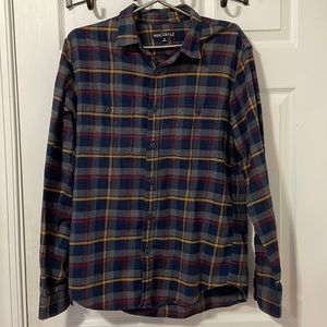 J Crew Mercantile Plaid Button Down Shirt Size M